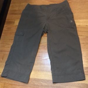 The North Face Capris Pants. Drawstring,  100% nylon, size 10